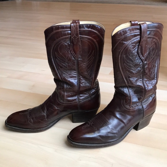 Dan Post Other - Burgundy Dan Post leather cowboy boots